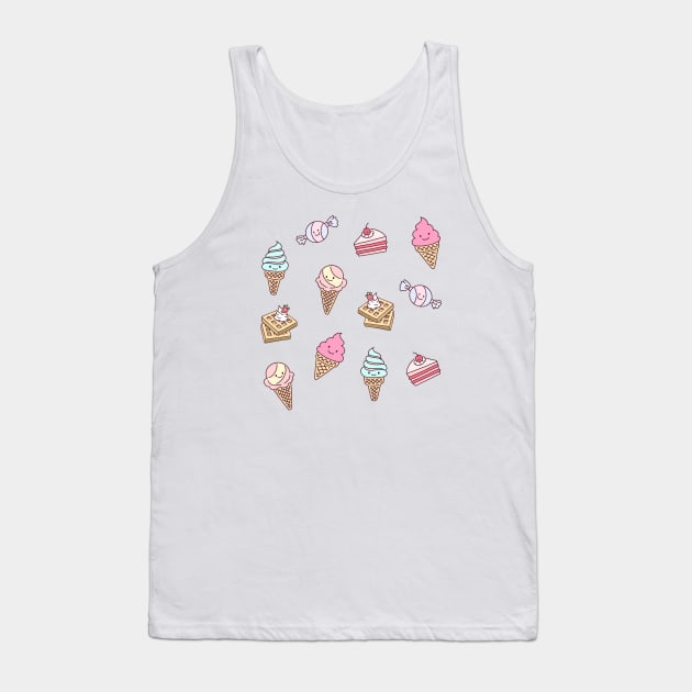 Desserts Pattern Tank Top by By Leunu